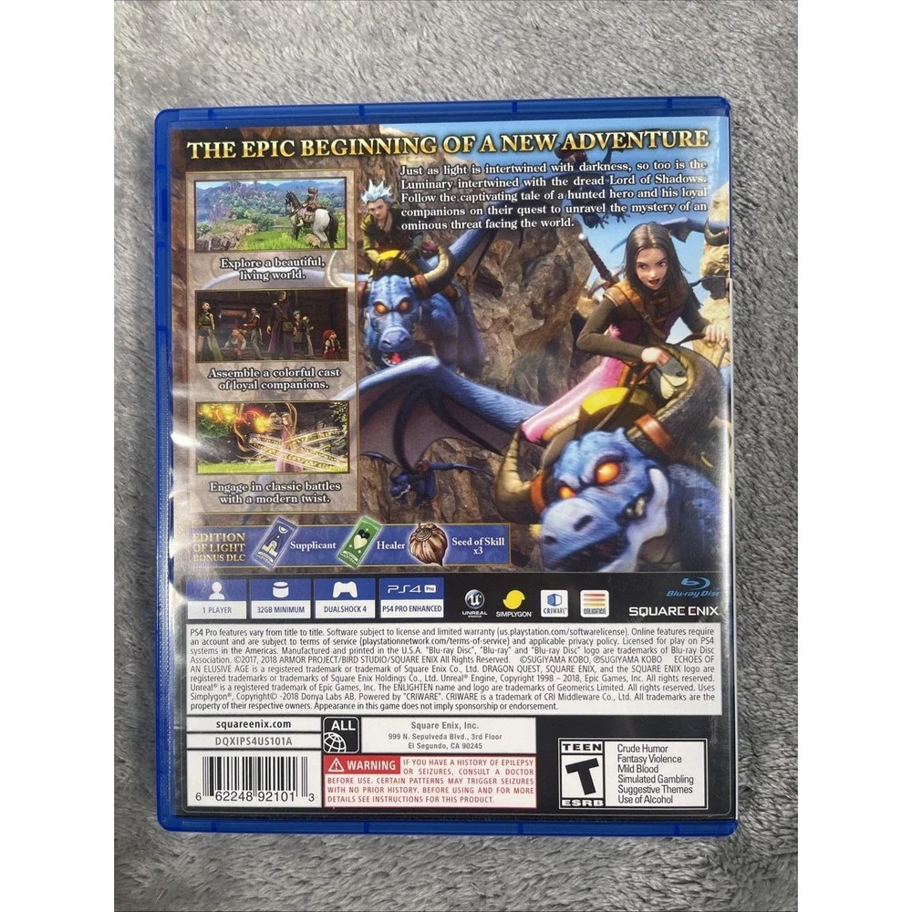 Dragon Quest XI: Echoes of An Elusive Age - Sony PlayStation 4